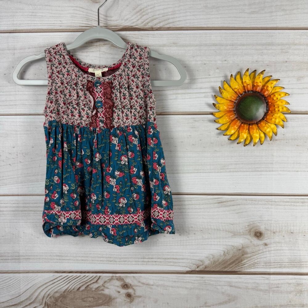 Matilda Jane Girls Floral Print Tank Top Size 2